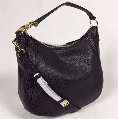 michael kors fulton large leather hobo|fulton leather shoulder bag.